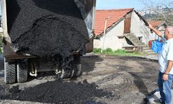Ereğli'de yağmur durdu, asfalt başladı
