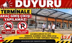 Gökçebey Terminali’nde araç giriş-çıkışı yasaklandı