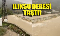 Ilıksu Deresi taştı, sel suları işyerlerini bastı!