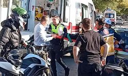 Liman Caddesi’nde motosiklet kazası: 17 yaşındaki sürücü ağır yaralandı