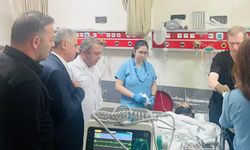 Bozkurt ve Çağlayan’dan yaralı madenci Kurtuluş Elmas’a ziyaret