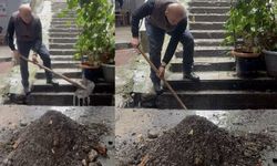 İş başa düştü! Mazgalları esnaf temizledi