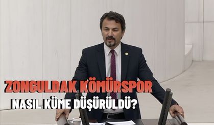 Küme düşürülen Zonguldakspor'u TBMM'ye taşıdı...