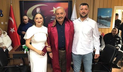 Doğum gününde nikah kıydı