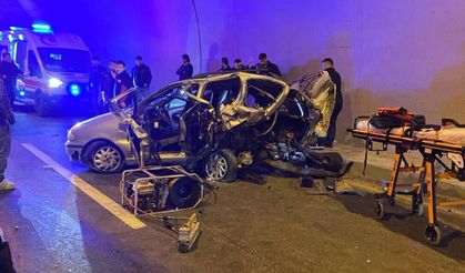 İki araç tünelde kazaya karıştı: 1 ağır yaralı