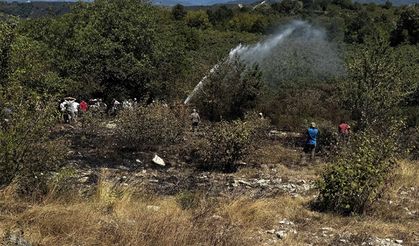 Fındık bahçesinde yangın: 1 dönümlük alan zarar gördü