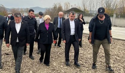 Çolakoğlu Gökçebey'de TOKİ inşaatını ziyaret etti