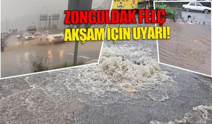 Zonguldak’ta felç: 18.00’den sonrası için kuvvetli sağanak uyarısı