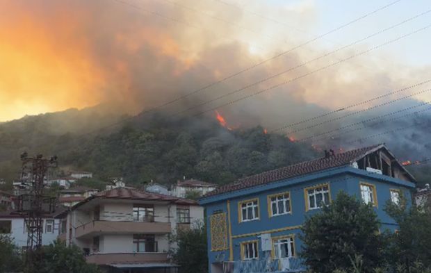 Ereğli-Gülüç orman yangınında son durum