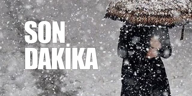 Meteoroloji Genel Müdürlüğü’nden Kar uyarısı