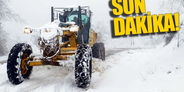 Zonguldak'ta 28 Köy Yolu ulaşıma kapalı