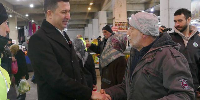 Kilimli’de Bayram öncesi esnaf ziyareti