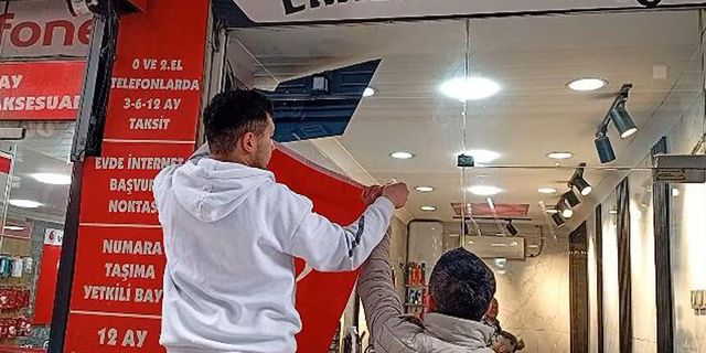 Zabıtadan esnafa Bayrak uyarısı kardşılık buldu