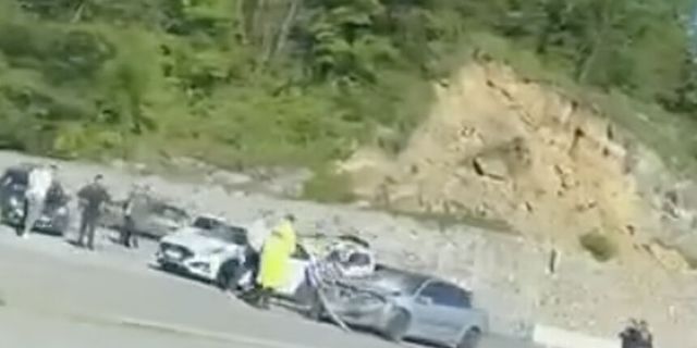 Sapça tüneli mevkiinde trafik kazası