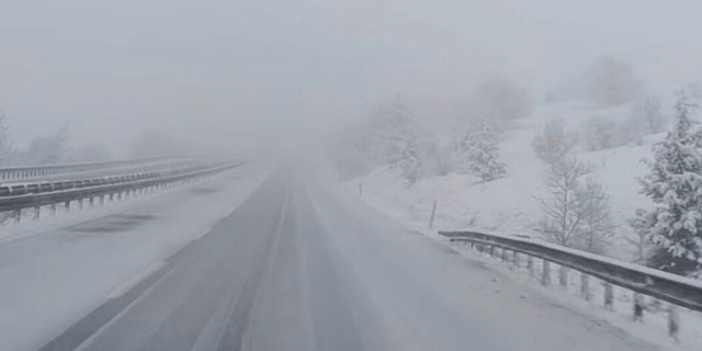 Mayıs'ta Zonguldak'a kar yağdı