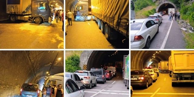 Gökgöl tünelinde görünmez kaza