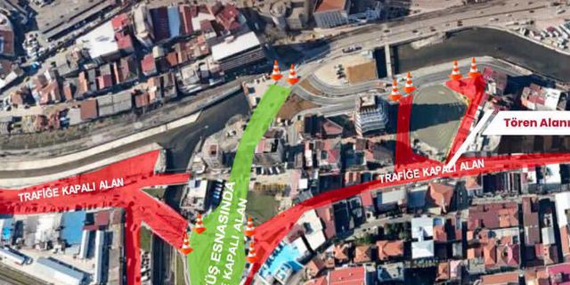 15 Temmuz etkinlikleri nedeniyle Zonguldak'ta trafiğe geçici düzenleme