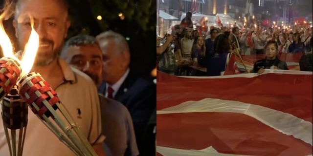 Zonguldak’ta Zafer coşkusu geceye taşındı: Bayraklar ve meşalelerle yürüdüler