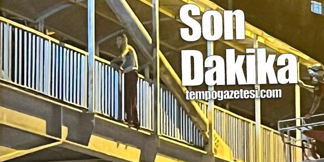 Zonguldak’ta üste geçite çıkan bir kişi int*hara kalkıştı