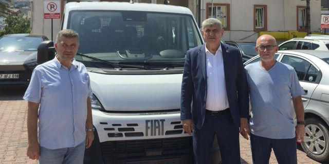 Gülüç Belediyesi’ne çift kabin ilaçlama aracı hibe edildi