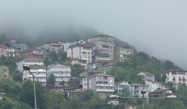 Zonguldak'ta yoğun sis etkili oldu...