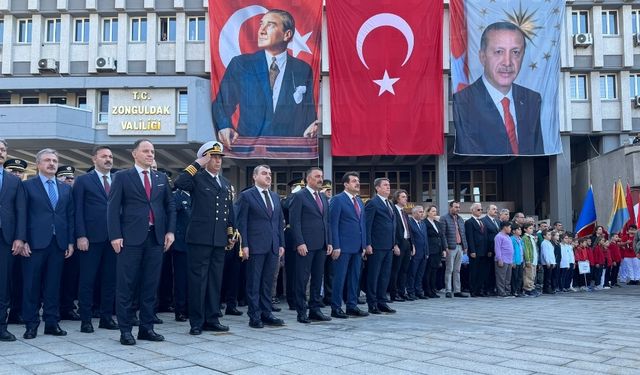 Zonguldak'ta Cumhuriyet Bayramı törenle kutlandı