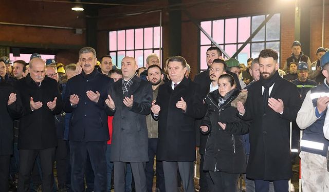 CHP maden şehitlerini kuyu başında andı