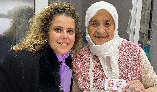 CHP'nin tek kadın ilçe başkanından emekçi kadınlara ziyaret