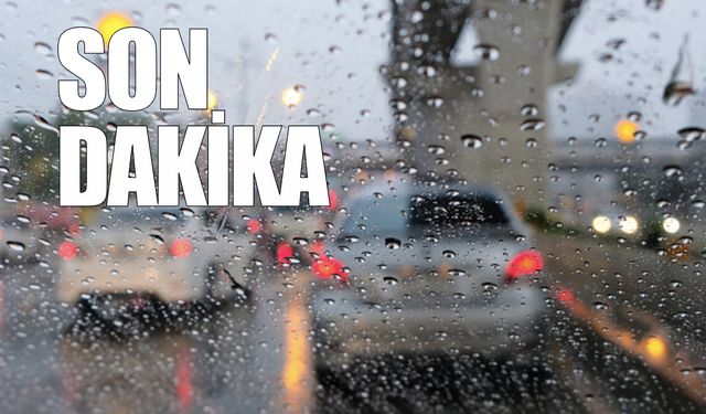 Zonguldak’ta sağanak yağış başladı