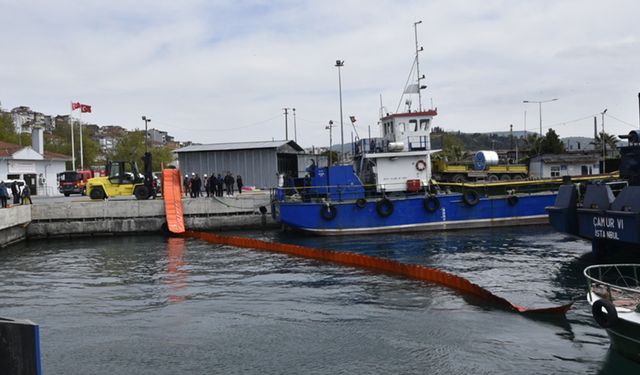 Bozhane Limanı’nda deniz kirliliği tatbikatı yapıldı