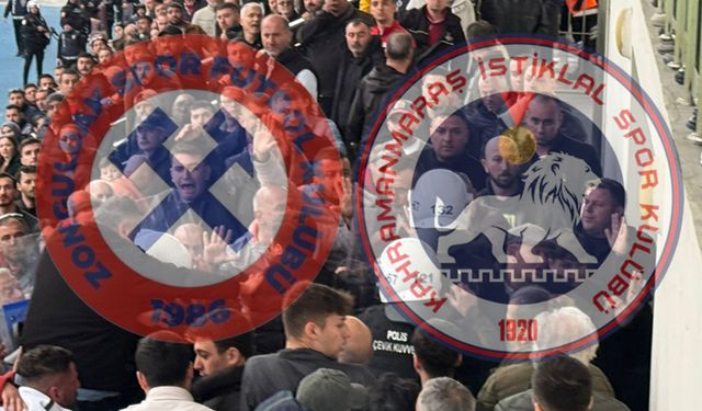Zonguldakspor play-off'a veda etti: Taraftar birbirine girdi