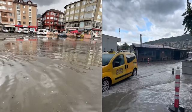 İlçe merkezi yalnızca 15 dakikada göle döndü