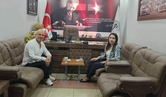 Kaymakam Demirer'den Burhan Sezgine'e ziyaret