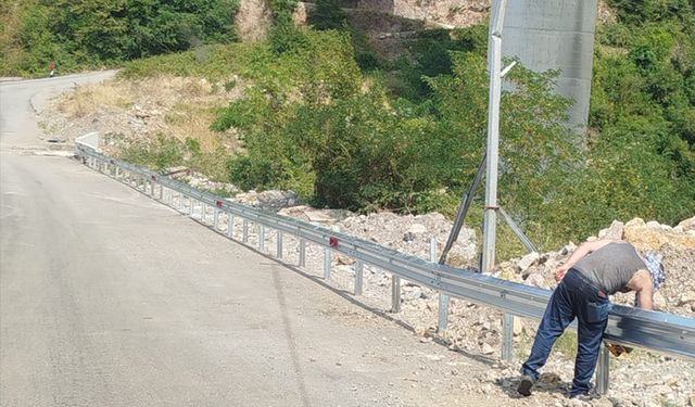 O bölgede yol çalışması bitti
