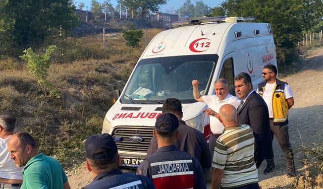 Milletvekili Saffet Bozkurt yangın bölgesinde: Çok şükür can kaybı yok