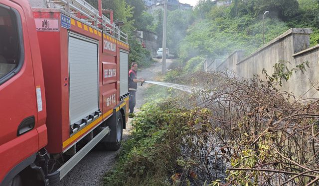 Çalılık alanda çıkan mahalleyi ayağa kaldırdı