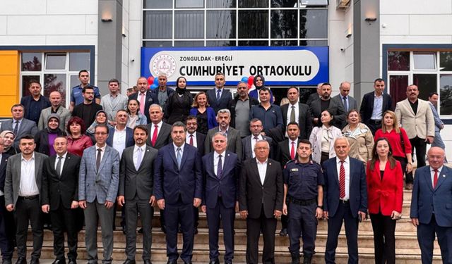Kdz. Ereğli Cumhuriyet Ortaokulu yeni binasıyla görkemli bir törenle açıldı