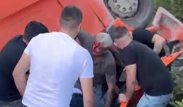Zonguldak-Ereğli yolunda tır devrildi: 1 yaralı