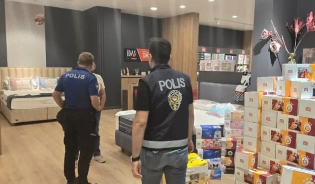Galatasaray logolu nevresim çaldı