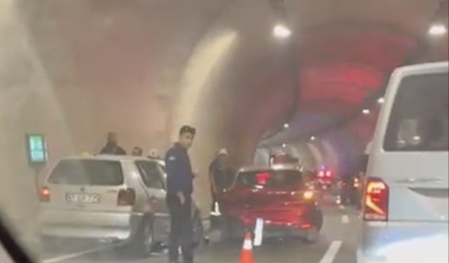 Değirmenağzı tünellerinde kazada 5 kişi yaralandı