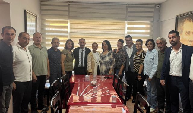 Muhtarlardan Merve Arslan'a ziyaret