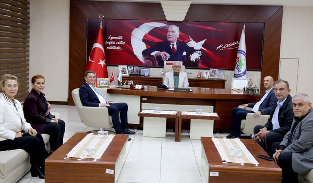 CHP’li başkanlar, başkan Posbıyık’ı ziyaret etti