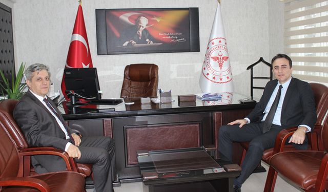 Cumhuriyet Başsavcısından Sağlık Müdürüne ziyaret