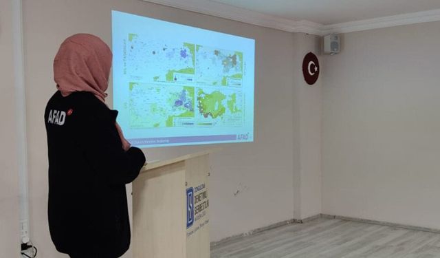 Zonguldak Denetimli Serbestlik Müdürlüğü’nde afet bilinci semineri düzenlendi