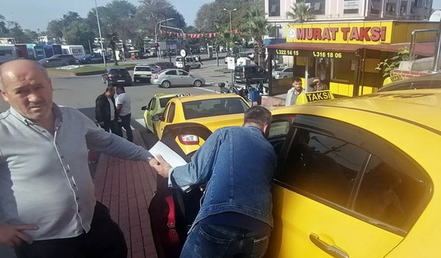 Kdz. Ereğli belediyesi, taksileri denetliyor