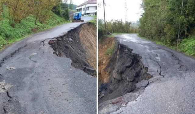 Ormanlı beldesinde heyelan