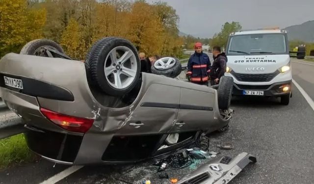 Çaycuma’da yağış kazaya yol açtı: 2 yaralı