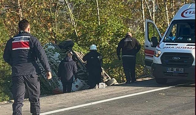 İşçi servisi şarampole yuvarlandı...