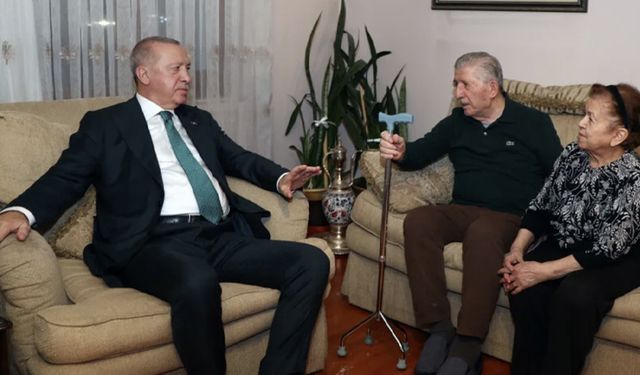 Cumhurbaşkanı Erdoğan’dan TBMM eski Başkanı Toptan’a ziyaret