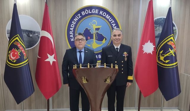 Rektör Özölçer’den, Karadeniz Bölge Komutanı Korkut'a ziyaret
